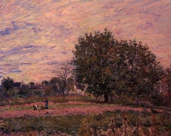 阿爾弗萊德 西斯萊 Walnut Trees, Sunset, Early Days of October 阿爾弗萊德 西斯萊 Walnut Trees, Sunset, Early Days of October